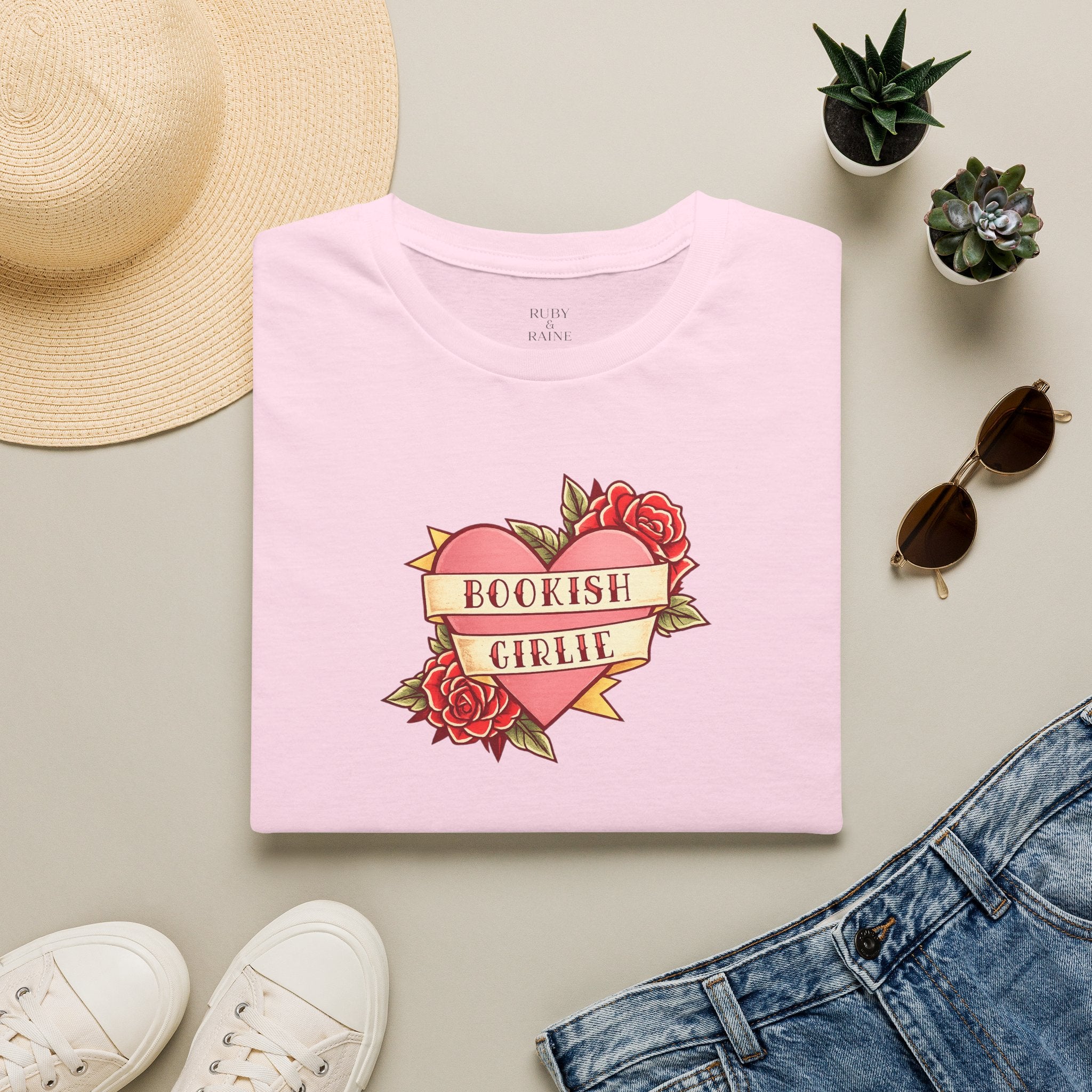 The Bookish Girlie Heart Tee