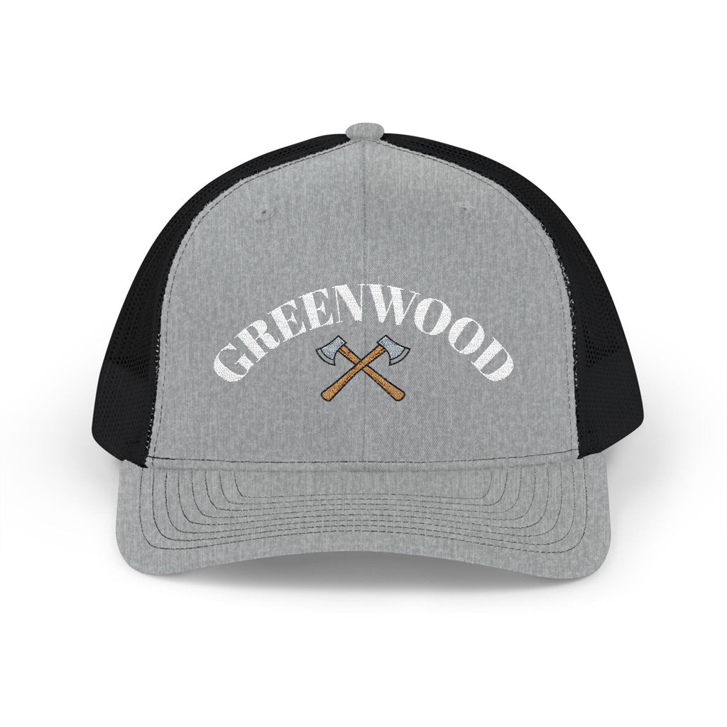 The Crossed Axe Greenwood Trucker Hat - Embroidered
