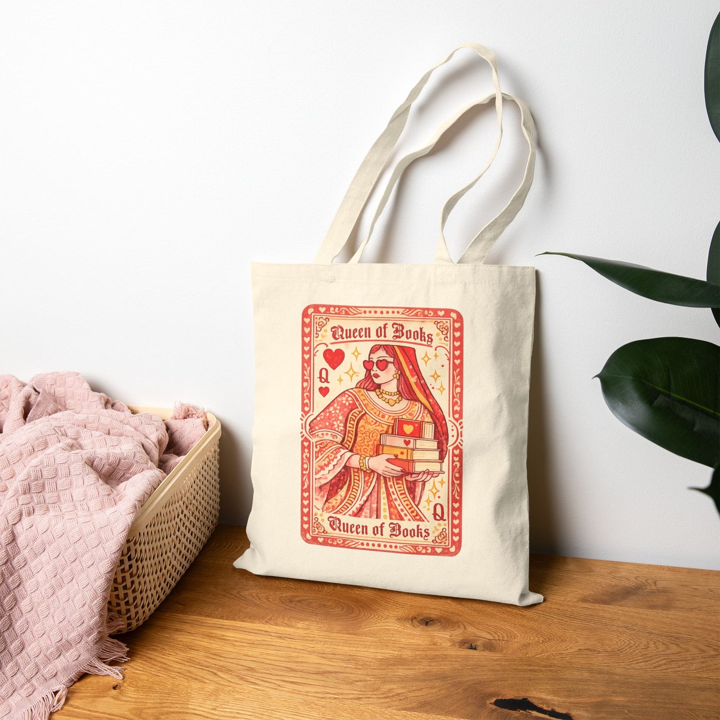 The Queen of Books Tote Bag