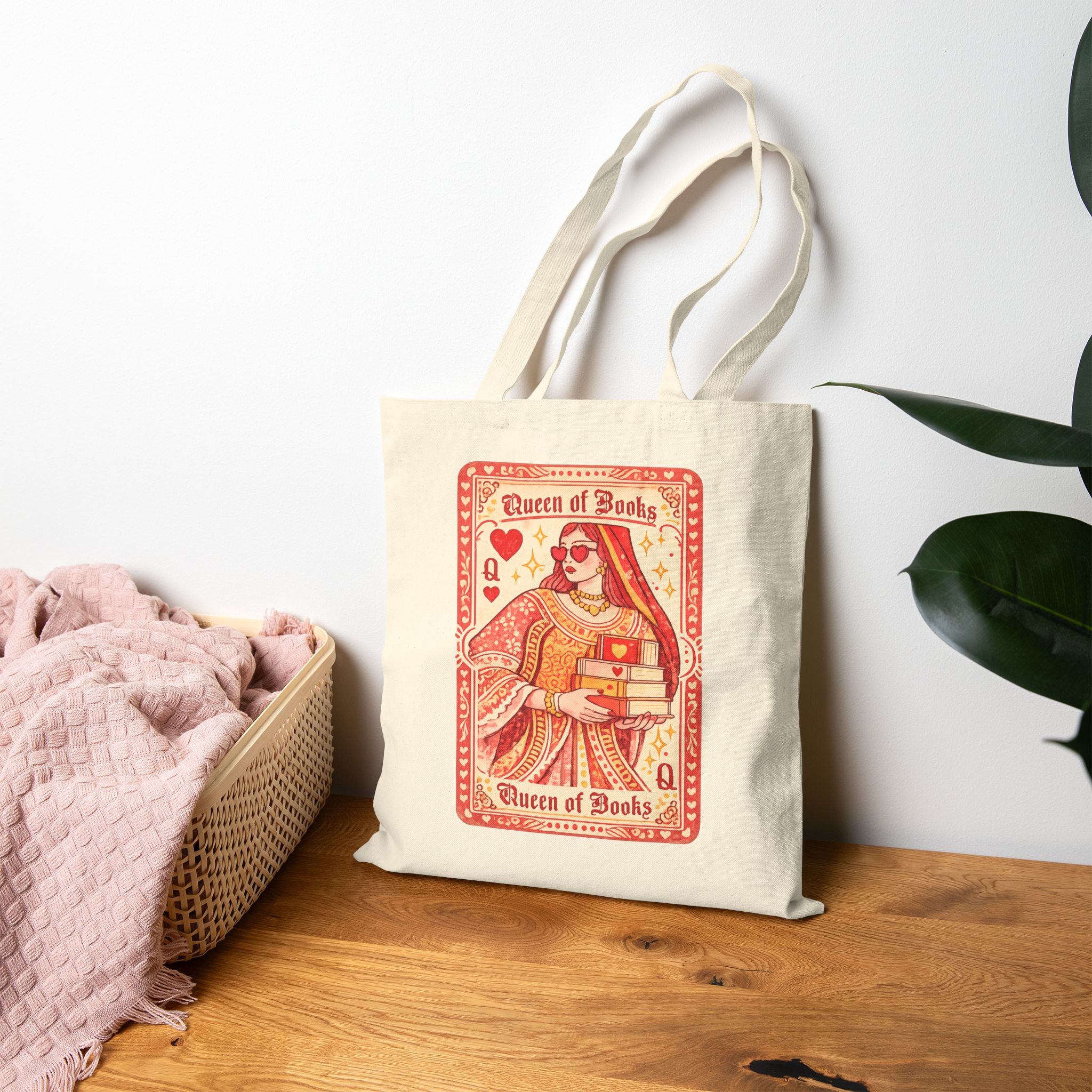 The Queen of Books Tote Bag