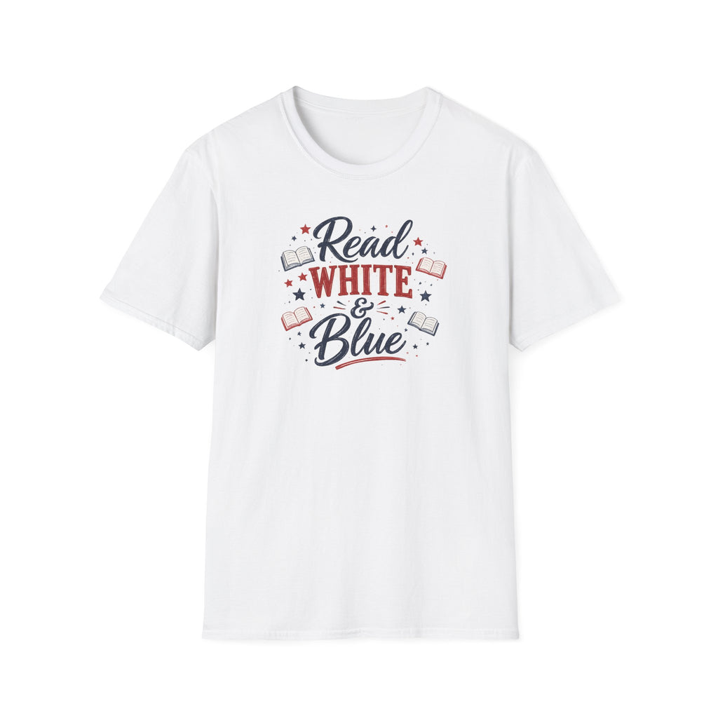 The Read, White & Blue Bookish Tee