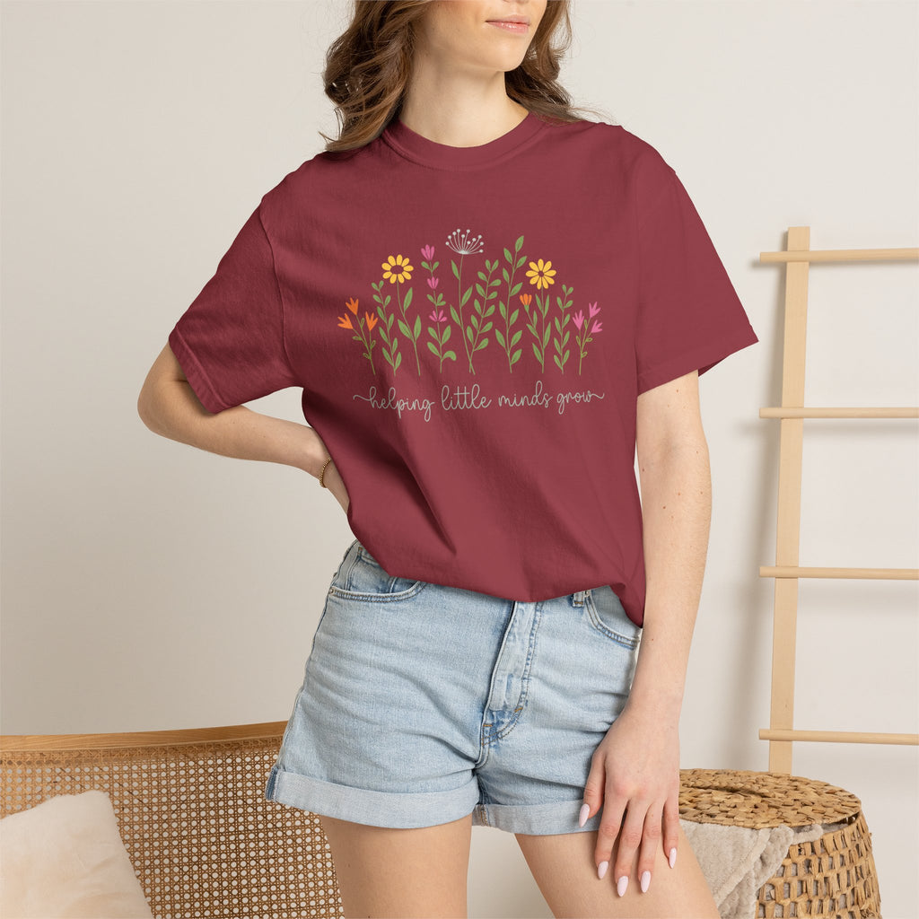 The Helping Minds Grow Floral Tee