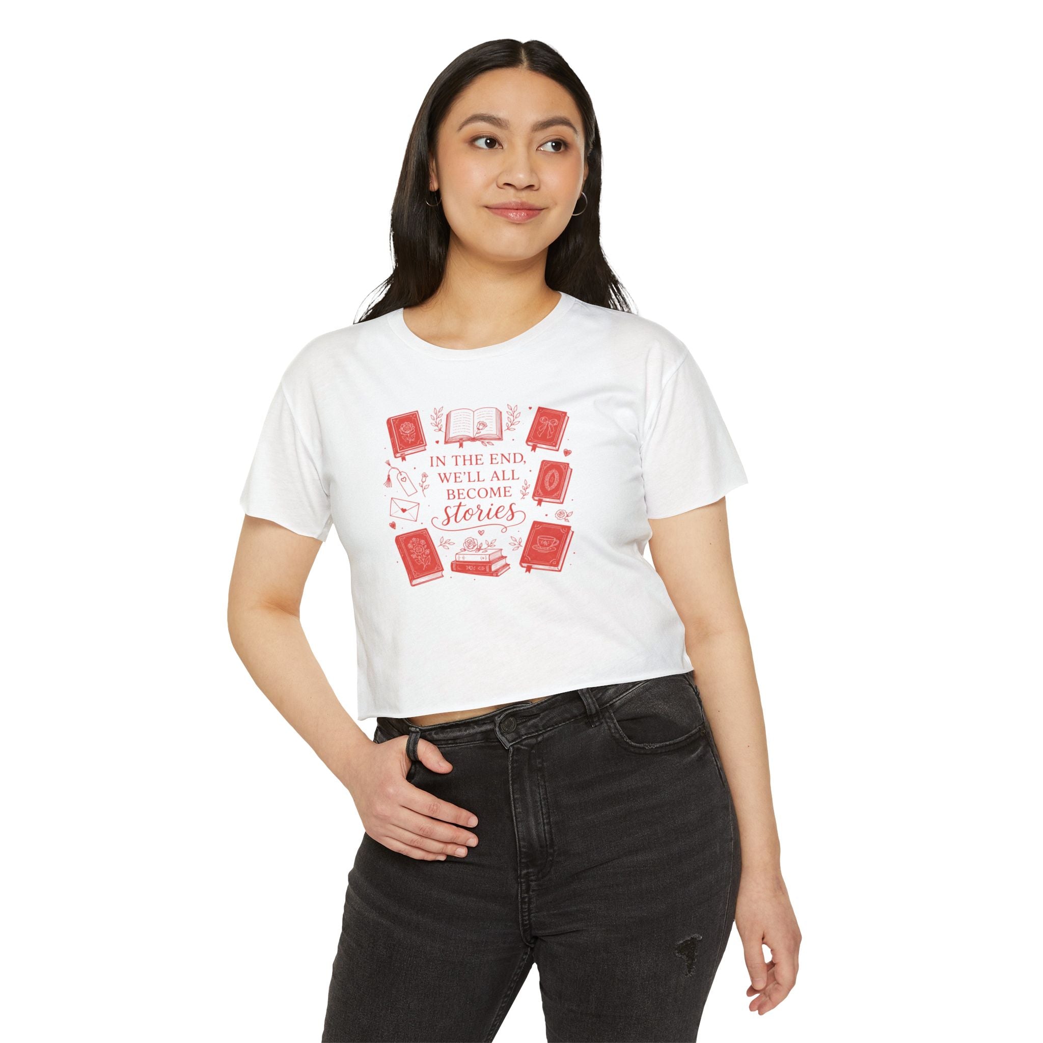 The All Become Stories Cropped Tee