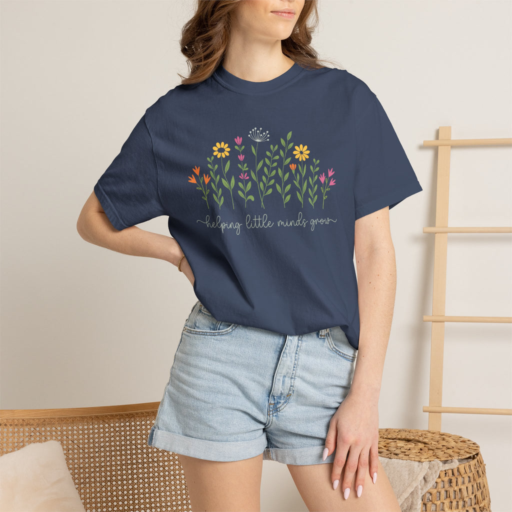 The Helping Minds Grow Floral Tee