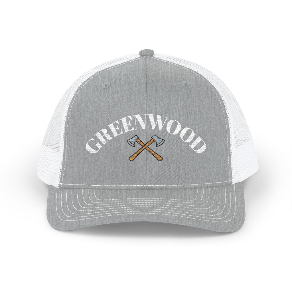 The Crossed Axe Greenwood Trucker Hat - Embroidered