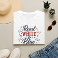 The Read, White & Blue Bookish Tee