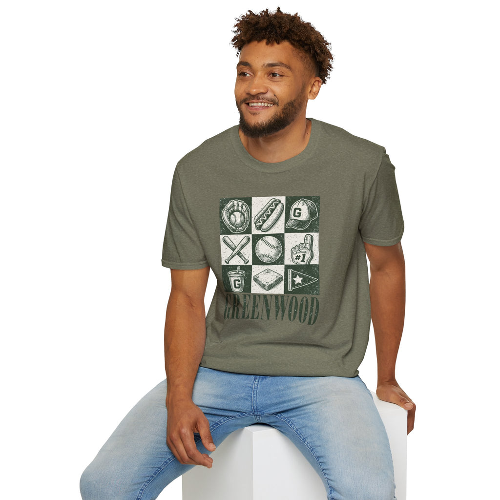 The Baseball Grid Tee