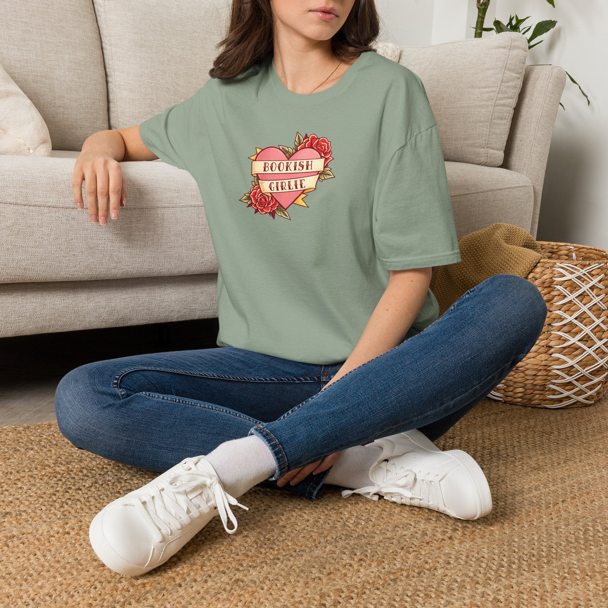 The Bookish Girlie Heart Tee