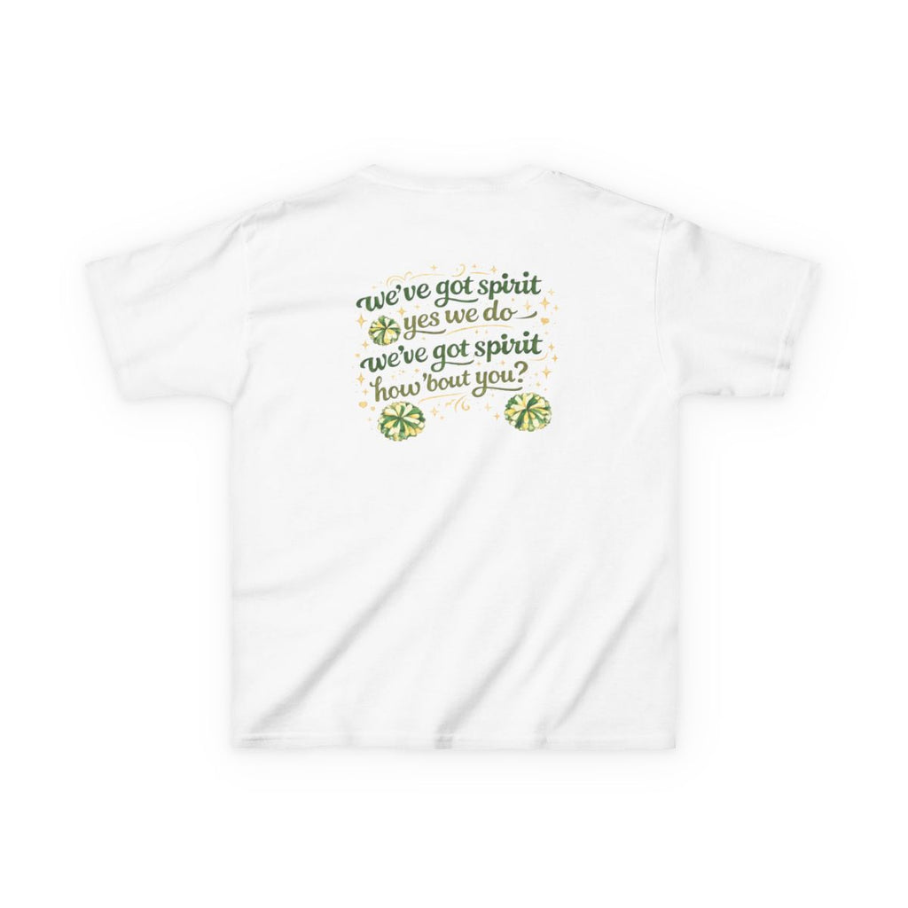 The Kids Cheer Teddy Tee W/ Back Design